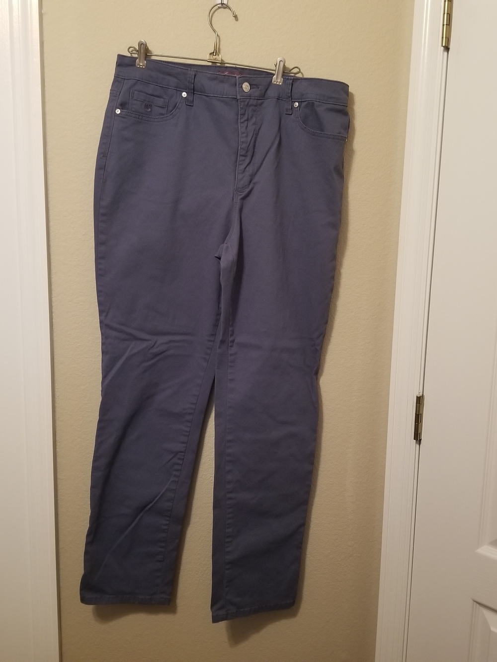 Gloria Vanderbilt Women's Amanda 2.0 Slim Leg Sz 14 Blue Pants 36X 30